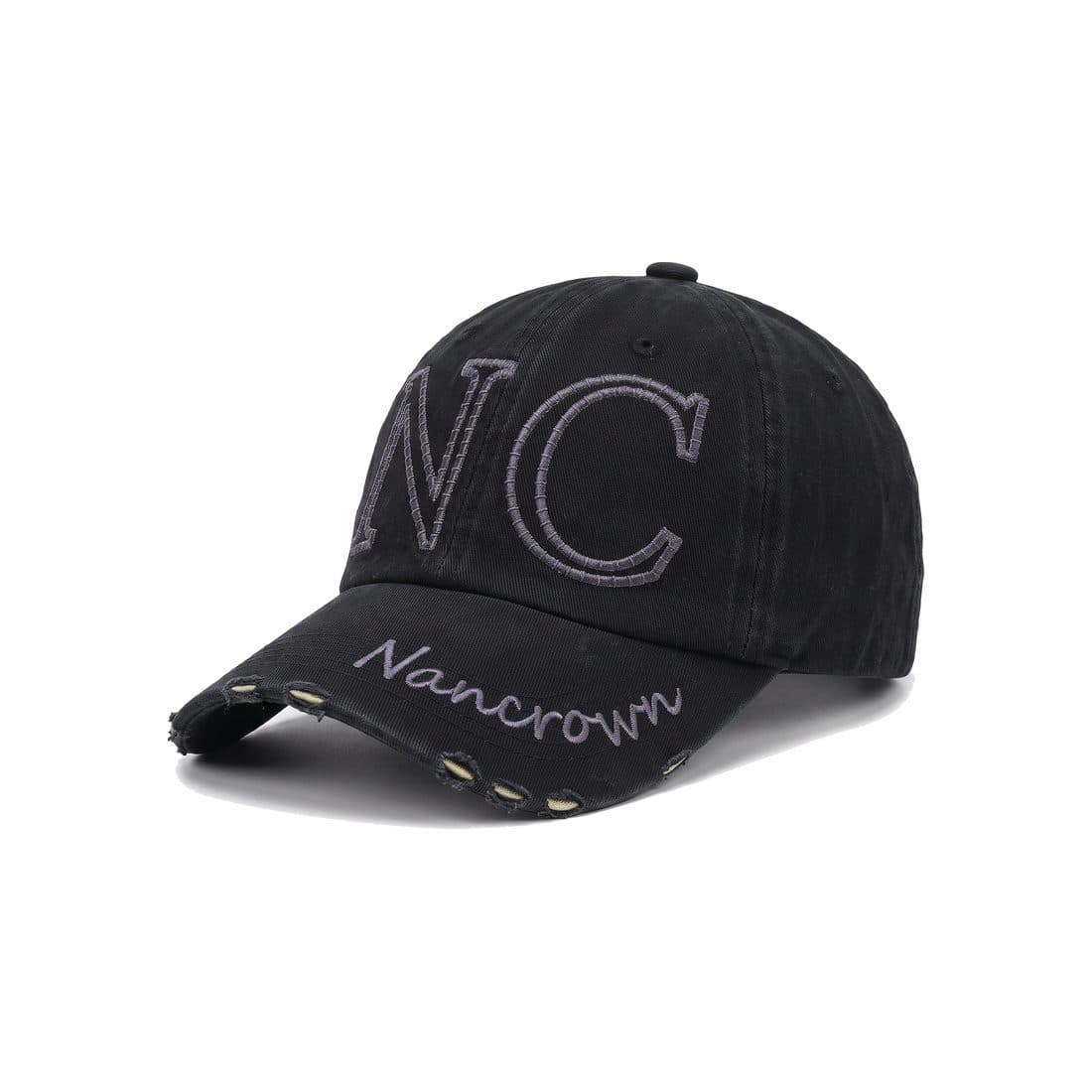 Vintage-Washed Cap mit Konturbuchstabe