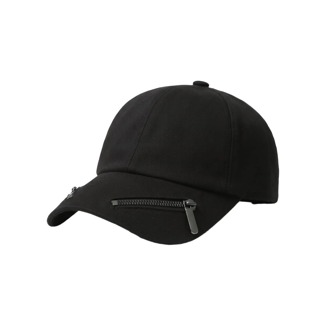 Double Zipper Brim Cap