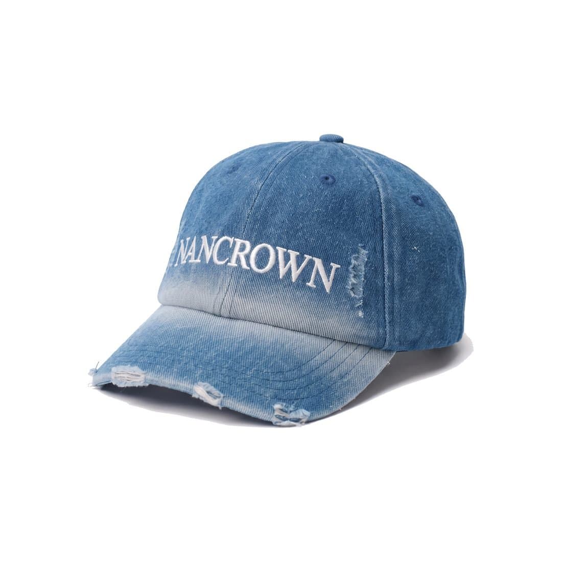 Gradient Bleached Denim Cap
