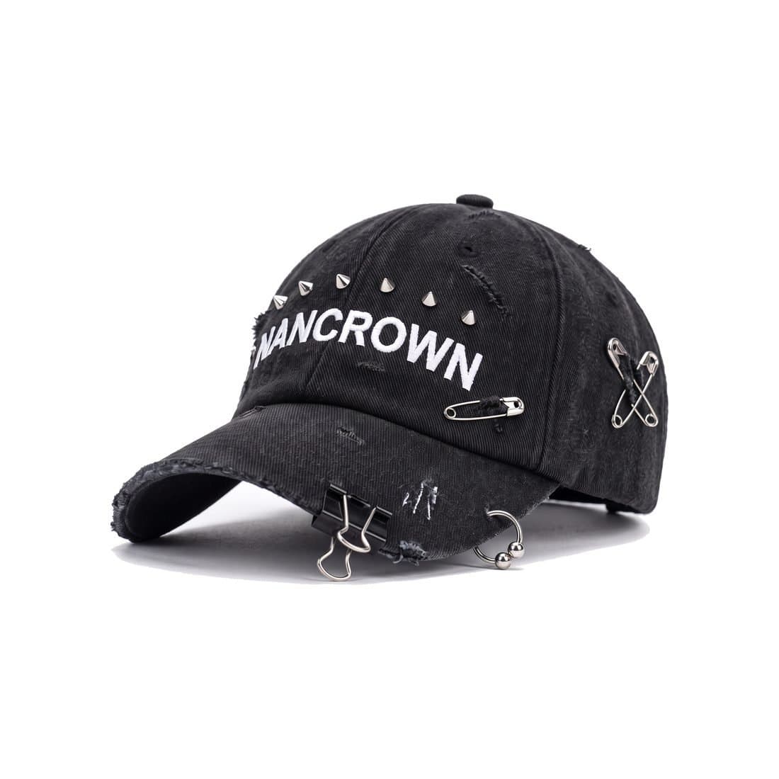 Ripped Piercing Denim Cap